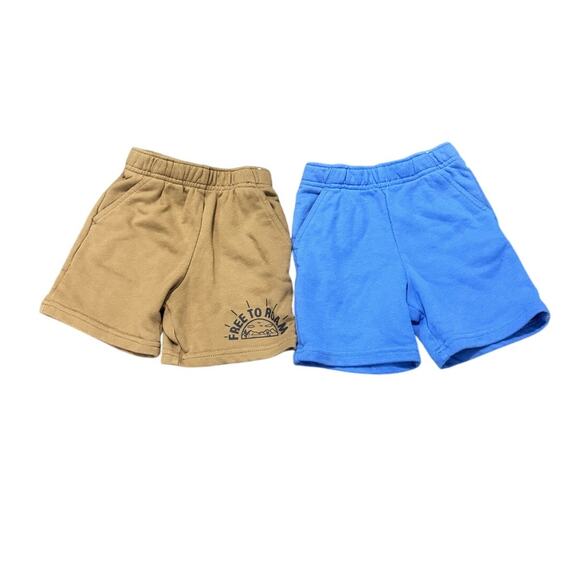 Garanimals Toddler Boys Shorts 3T Bundle Brown Blue Pockets Cotton Blend - Picture 1 of 5